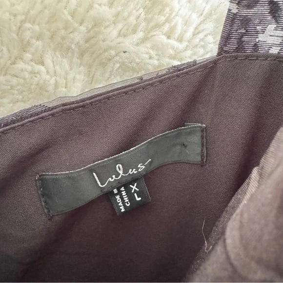 Lulus Glamorous Sweetie Black Burnout Tie-Strap Bustier Midi Dress XL LBD Floral - Picture 5 of 12